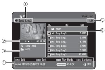 SAMSUNG DVD-HR770 - MP3 Screen Elements - 1