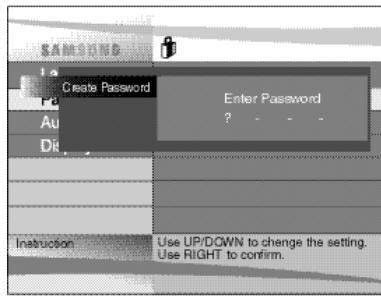SAMSUNG DVD-L100WA - Setting Up the Parental Control - 2