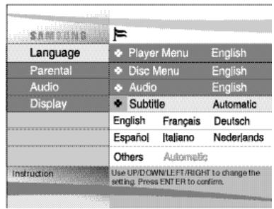 SAMSUNG DVD-L100WA - NOTE: - 1