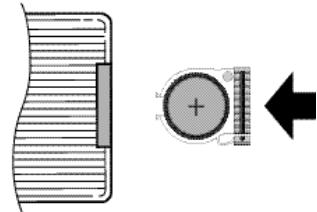 SAMSUNG DVD-L100WA - Lithiumbatterie in die Fernbedienung einsetzen - 2