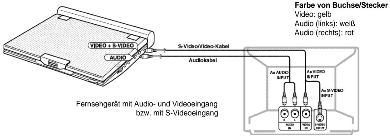 SAMSUNG DVD-L100WA - Fernsehgerät anschließen - 1