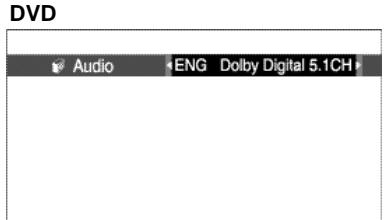SAMSUNG DVD-L100WA - Using the Audio button - 1