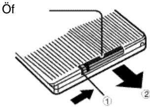 SAMSUNG DVD-L100WA - Lithiumbatterie in die Fernbedienung einsetzen - 1