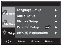 SAMSUNG DVD-P171 - Setting Up the Rating Level - 1