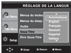 SAMSUNG DVD-P171 - Utilisation de la langue des sous-titres - 1