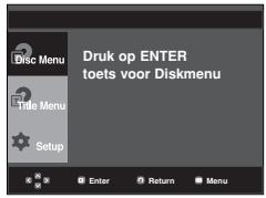SAMSUNG DVD-P171 - Het Disc Menu (Diskmenu) gekruiken - 1