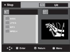 SAMSUNG DVD-P171 - Menu Clips voor MP3/WMA/JPEG/MPEG4/CD Audio - 1