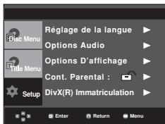 SAMSUNG DVD-P171 - Utilisation du menu de configuration - 1