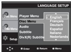 SAMSUNG DVD-P171 - Using the Disc Menu Language - 1