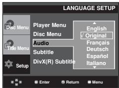 SAMSUNG DVD-P171 - Using the Audio Language - 1