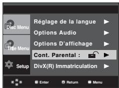 SAMSUNG DVD-P171 - Configuration du niveau d'évaluation - 2
