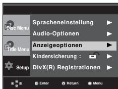 SAMSUNG DVD-P171 - Anzeigeoptionen einstellen - 1