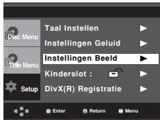 SAMSUNG DVD-P171 - De beeldoptions instellen - 1