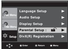 SAMSUNG DVD-P171 - Setting Up the Rating Level - 2