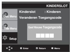 SAMSUNG DVD-P171 - De toegangscode wijdigen - 5