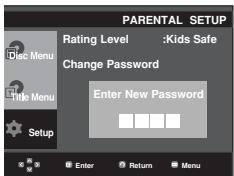 SAMSUNG DVD-P171 - Changing the Password - 5