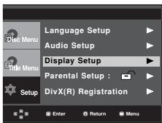 SAMSUNG DVD-P171 - Setting Up the Display Options - 1