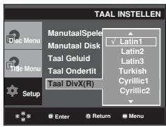 SAMSUNG DVD-P171 - Taalkeuze voor ondertiteling voor DivX - 1
