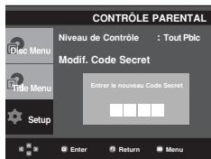 SAMSUNG DVD-P171 - Changement du mot de passer - 5