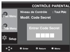 SAMSUNG DVD-P171 - Configuration du niveau d'évaluation - 4