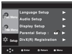 SAMSUNG DVD-P171 - Using the Setup Menu - 1