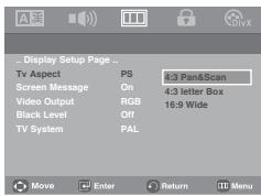 SAMSUNG DVD-P181 - Setting Up the Display Options - 2