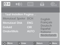 SAMSUNG DVD-P181 - Menutaal spelER - 1