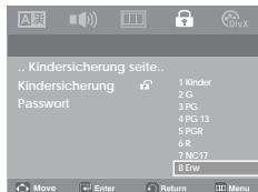 SAMSUNG DVD-P181 - Alterseinstufung einstellen - 4