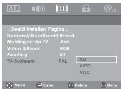 SAMSUNG DVD-P181 - De beeldoptions instellen - 4
