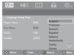 SAMSUNG DVD-P181 - Using the Disc Menu Language - 1