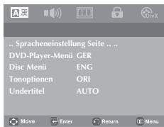 SAMSUNG DVD-P181 - Setup-MENU verwenden - 1