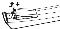SAMSUNG DVD-P181 - Batterijenplaatsen in de afstandsbediening - 1