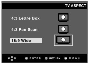 SAMSUNG DVD-P355 - ① TV Aspect - 1