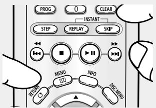 PROG 0 CLEAR INSTANT STEP REPLAY SKIP MENU INFO DCT MENU