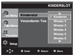 SAMSUNG DVD-P360 - Het classificatieniveau instellen - 5