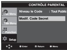 SAMSUNG DVD-P360 - Changement du mot de passer - 3