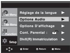 SAMSUNG DVD-P360 - Configuration des options audio - 1