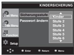 SAMSUNG DVD-P360 - Alterseinstufung einstellen - 5