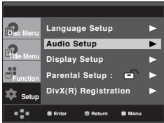 SAMSUNG DVD-P360 - Setting Up the Audio Options - 1
