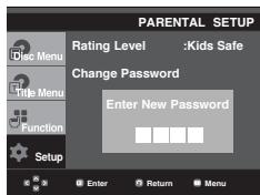SAMSUNG DVD-P360 - Changing the Password - 5