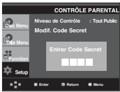 SAMSUNG DVD-P360 - Configuration du niveau d'évaluation - 4