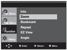 SAMSUNG DVD-P360 - Using the Zoom Function (DVD/VCD) - 1