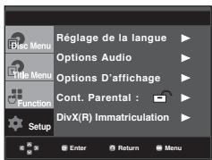 SAMSUNG DVD-P360K - Using the Setup Menu - 1