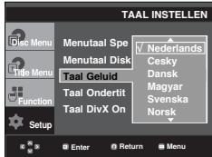 SAMSUNG DVD-P360K - Taalkeuze geluidsspoor - 1