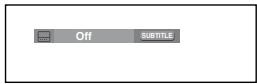 SAMSUNG DVD-P360K - Using the SUBTITLE button (DVD/MPEG4) - 3