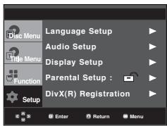 SAMSUNG DVD-P360K - Setting Up the Rating Level - 1