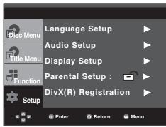SAMSUNG DVD-P360K - Using the Setup Menu - 1
