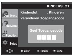 SAMSUNG DVD-P360K - De toegangscode wijzigen - 4