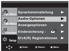 SAMSUNG DVD-P360K - Tonwiedergabeoptioneneinstellen - 1
