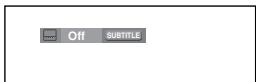 SAMSUNG DVD-P370 - Using the SUBTITLE button (DVD/MPEG4) - 1